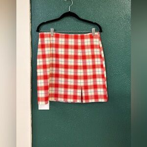 Urban outfitters red laid mini skirt size large Red Plaid Mini Skirt